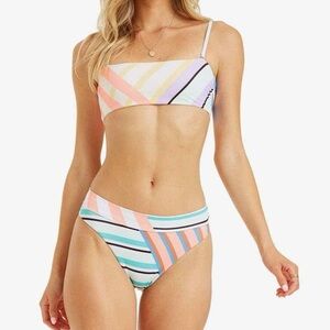 Billabong Break A Dawn Tube Bikini Top Size L Nwot